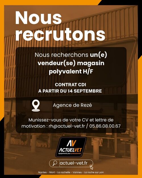 Vendeur(se) Magasin Polyvalent (H/F) Vendeur(se) Magasin Polyvalent (H/F)