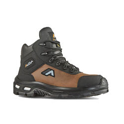 CHAUSS.SECU HAUTE E-LAND MARRON/NOIR EN CUIR S3 CI SRC Rezé