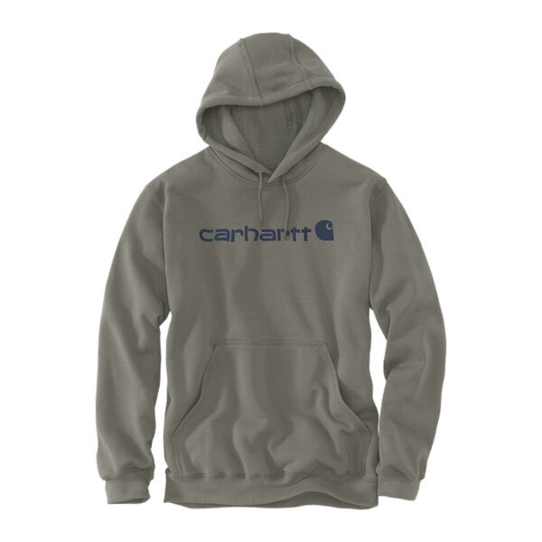Sweat &agrave; capuche Carhartt MARQUETTE LOGO SWEAT 100074 - Coupe large Original fit et poche ventrale