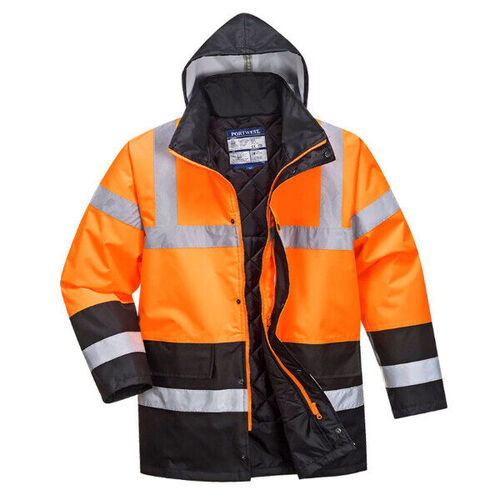 PARKA BICOLORE HV250 ORANGE FLUO/NOIR EN471 CL3 S467