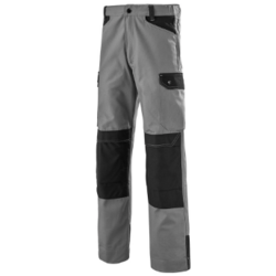 PANTALON KARGO PRO GENOUILLERES CP 340GRS GRIS /NOIR 9069-8194-325