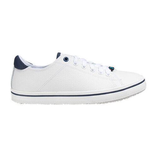 BASKET PAOLA FEMME CUIR BLANC/MARINE OXYPAS REF.NAV