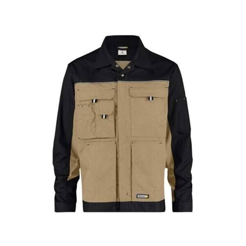 BLOUSON DE TRAVAIL LUGANO BICOLORE PC 245gr BEIGE/NOIR