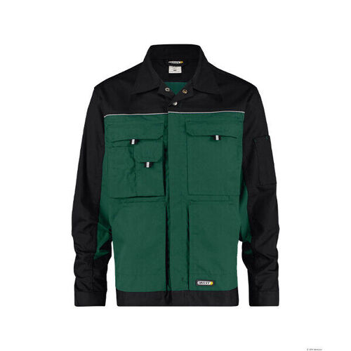 BLOUSON DE TRAVAIL LUGANO BICOLORE PC 245gr VERT/NOIR