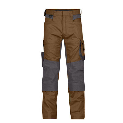 PANTALON DE TRAVAIL STRETCH DYNAX CAMEL/GRIS AVEC POCHES GENOUX PC 245