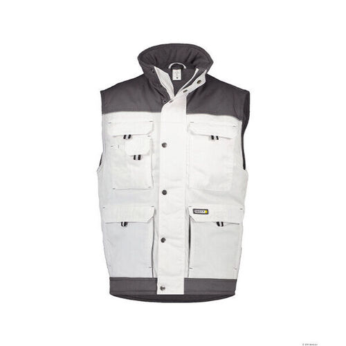 GILET Ss MANCHE DBLE POLAIRE HULST PC BICOLORE BLANC/GRIS