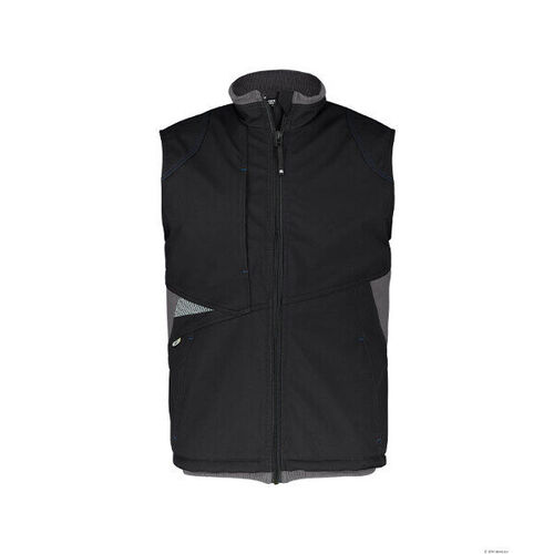 GILET Ss MANCHE SOFSTHELL  DBLE POLAIRE FUSION NOIR