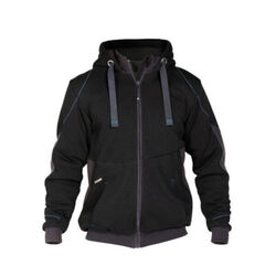 VESTE ZIPPEE PULSE A CAPUCHE NOIR/GRIS DOUBLE TEDDY VESTE ZIPPEE PULSE A CAPUCHE NOIR/GRIS DOUBLE TEDDY