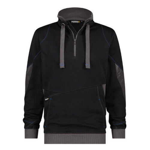 SWEAT COL  ZIPPEE STELLAR NOIR COUDE CORDURA