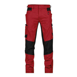 PANTALON DE TRAVAIL HELIX ROUGE/NOIR AVEC CORDURA STRETCH PC 245G