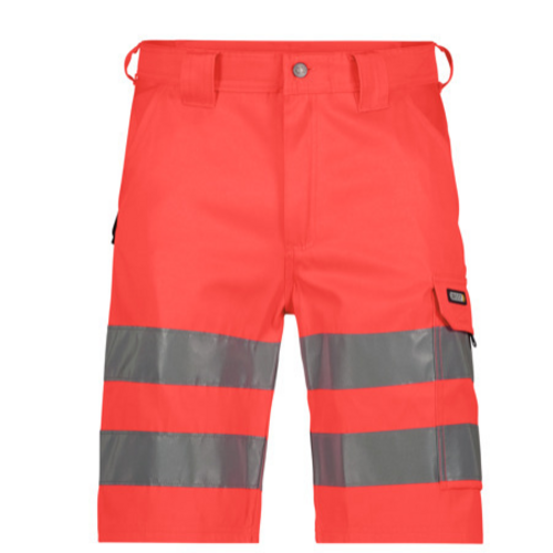 SHORT HAUTE VISIBILITE IDAHO ROUGE POLY/COTON 245GR