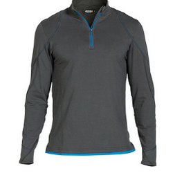 T.SHIRT ML SONIC GRIS/ BLEU COTON/ELASTHANE 220 GR