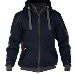 VESTE ZIPPEE PULSE A CAPUCHE MARINE/GRIS DOUBLE TEDDY VESTE ZIPPEE PULSE A CAPUCHE MARINE/GRIS DOUBLE TEDDY