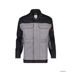 VESTE  DE TRAVAIL KIEL GRIS/NOIR CP IGNIFUGE ET ANTISTATIQUE