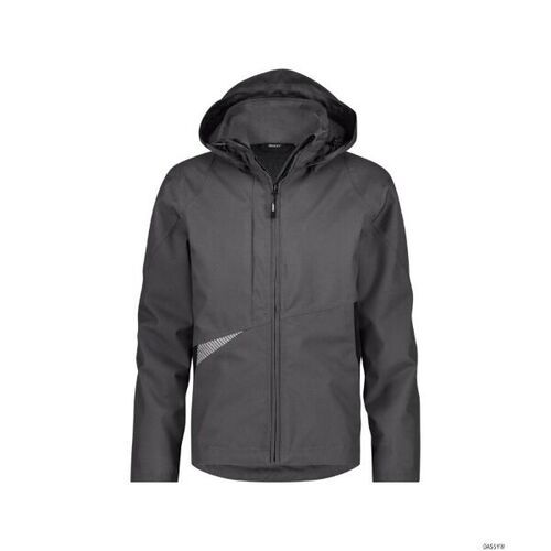 Veste de travail imperm&eacute;able DASSY HYPER NEXT - Coupe-vent, respirante et recycl&eacute;e - Gris / Noir