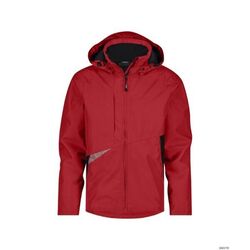 Veste de travail imperm&eacute;able DASSY HYPER NEXT - Coupe-vent, respirante et recycl&eacute;e - Rouge / Noir Rezé