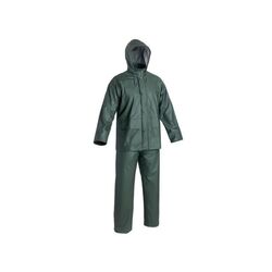 ENSEMBLE DE PLUIE DIFLEX VERT Jersey Polyamide Enduit PU Rezé