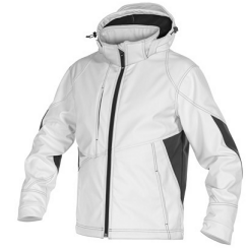 VESTE GRAVITY SOFTSHELL BICOLORE BLANC/GRIS VESTE GRAVITY SOFTSHELL BICOLORE BLANC/GRIS