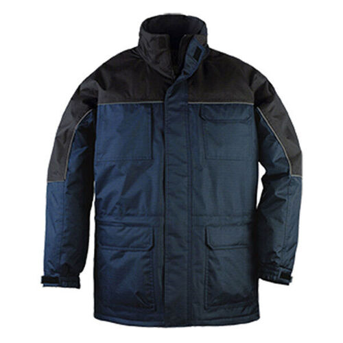 BLOUSON RIPSTOP MULTIPOCHES IMPER ETANCHE MARINE/NOIR