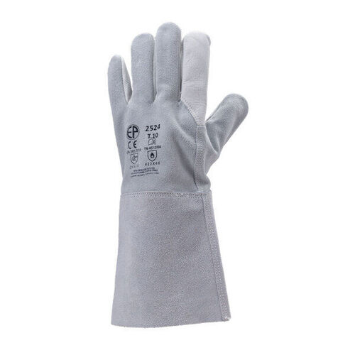 GANT SOUDEUR CROUTE CUIR MANCHETTE 15CM TU/10 REF 2524