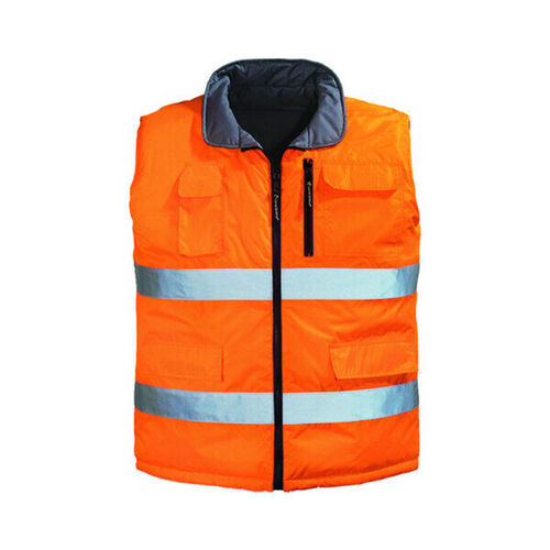 GILET SS MANCHE REVERSIBLE HI-WAY HV ORANGE FLUO/GRIS