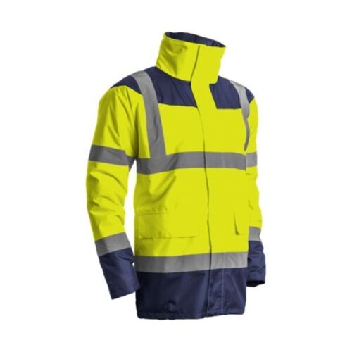 Parka haute visibilit&eacute; KETA Coverguard 7KETO - Normes EN 342, EN 343 et EN ISO 20471 - Jaune / Marine
