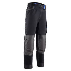 PANTALON TELICA NOIR/BLEU POLYESTER/COTON/ELAST 250GR REF.5TLP010