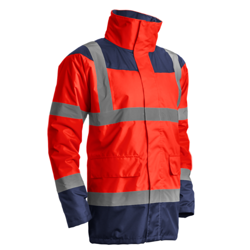 PARKA MATELASSEE KETA ROUGE/MARINE POLYESTER OXFORD 300D REF.7KETR
