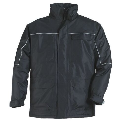 PARKA RIPSTOP IMPER ETANCHE NOIR/NOIR Doubl&eacute;e Polaire