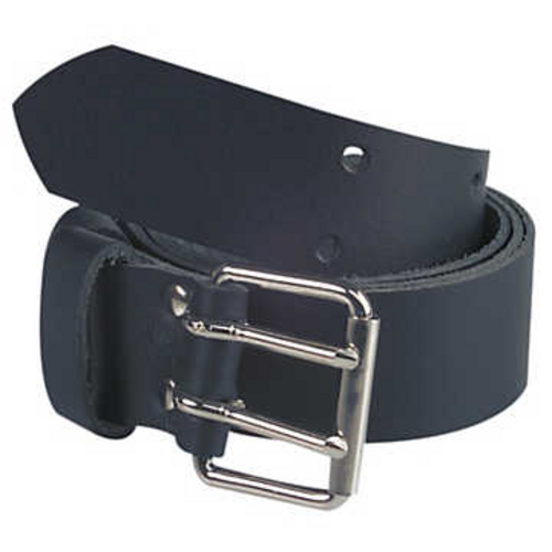 CEINTURON CUIR NOIR BLOUCLE 2 LANCES REF NC32