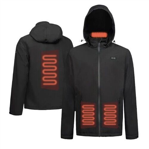 VESTE SOFTSHELL CHAUFFANTE A CAPUCHE 100% POLAIRE AVEC BATTERIE REF.HV05