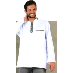 TUNIQUE HOMME ALBAN BLANC/TAUPE PC