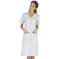 BLOUSE LAURENE MC PC GRIS PERLE LONG 105CM BLOUSE LAURENE MC PC GRIS PERLE LONG 105CM