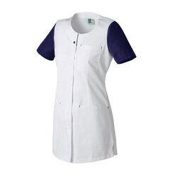 TUNIQUE FEMME PAULA MC PC 65/35 BLANC/MARINE TUNIQUE FEMME PAULA MC PC 65/35 BLANC/MARINE