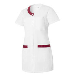 TUNIQUE FEMME VALENTINE MC PC 65/35 BLANC/BORDEAUX TUNIQUE FEMME VALENTINE MC PC 65/35 BLANC/BORDEAUX