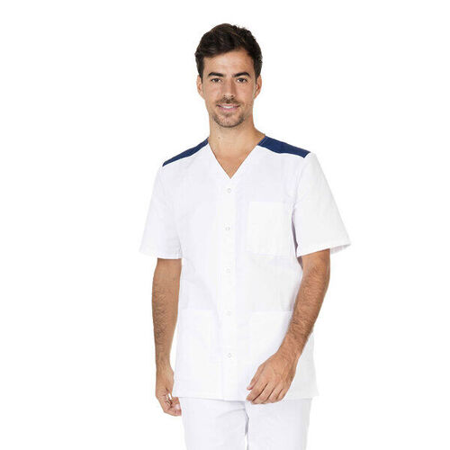 Tunique m&eacute;dicale homme VALENTIN Molinel - Coupe ajust&eacute;e en Polyester/Coton 210g/m� ISO 15797