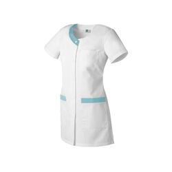 TUNIQUE FEMME VALENTINE MC PC 65/35 BLANC/LAGON Rezé