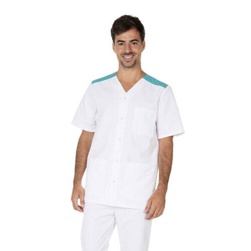 Tunique m&eacute;dicale homme VALENTIN Molinel - Coupe ajust&eacute;e en Polyester/Coton 210g/m� ISO 15797