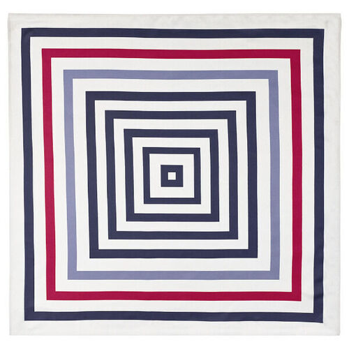 FOULARD FEMME ALMA - RAYE TOUCHE SOIE 80x80 REF.9ALM