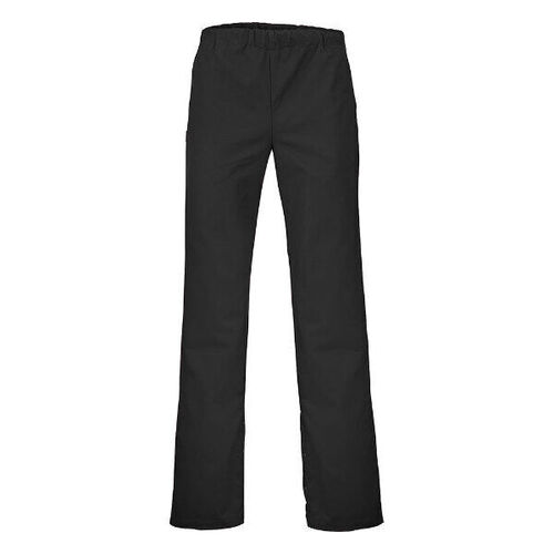 PANT CUISINE REGLISSE NOIR TAILLE ELASTIQUE/BAS REGLABLE REF.1REG