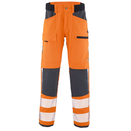 PANTALON TWIST HV ORANGE FLUO/GRIS CHARCOAL POLY/ELASTH 235GR REF.1GRAFHV