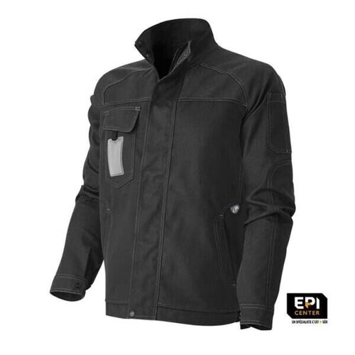 BLOUSON GAMMEX NOIR CANVAS PC 65/35 GRS r&eacute;f 1180