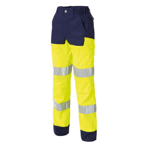PANTALON  HV LUCK LIGHT MARINE /JAUNE  2194