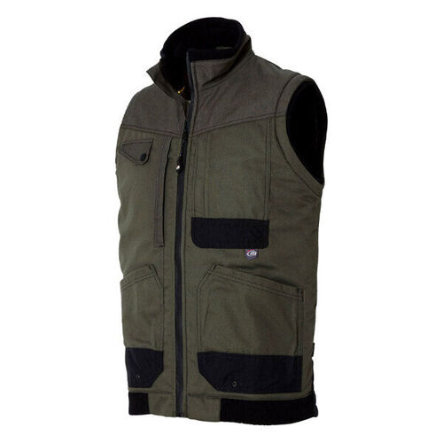 GILET NATURTECH LIFE PC 65/35 KAKI/NOIR R&eacute;f.0572