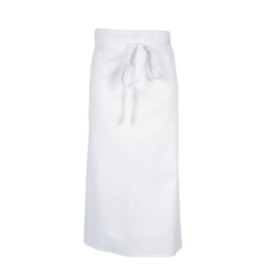 TABLIER SANS BAVETTE COTON BLANC R&eacute;f.4803/PORTO 90CM Rezé