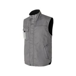 Gilet de travail GAMEX Molinel - Canvas recycl&eacute; GRS� multipoches - Gris Rezé