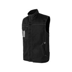 Gilet de travail GAMEX Molinel - Canvas recycl&eacute; GRS� multipoches - Noir Rezé
