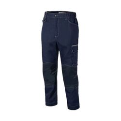 PANTALON GAMMEX MARINE CANVAS PC 65/35+POCHE GENOU GRS r&eacute;f 1181 Rezé