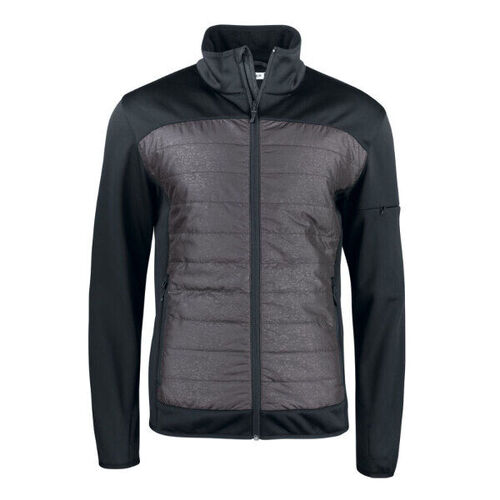 VESTE RETRO-REFLECHISSANTE HOMME CUSTER NOIR 100% POLYESTER REF.020933