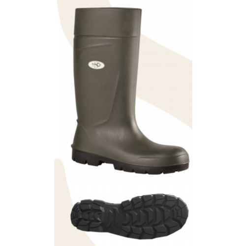 BOTTE SECU POLYURETHANE VERTE S5 r&eacute;f ARDECHE/AGRILITE/EASYGRIP